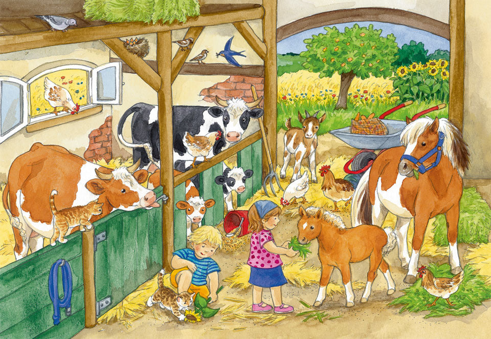 Ravensburger Puzzle 2 x 24pc - Merry Country Life