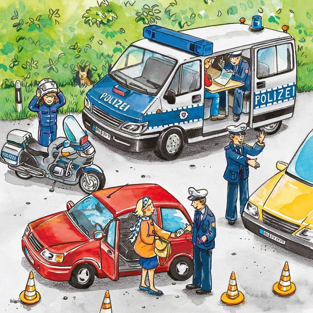 Ravensburger Puzzle 3 x 49pc - Police in Action
