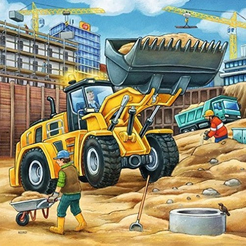 Ravensburger Puzzle 3 x 49pc - Construction Vehicle