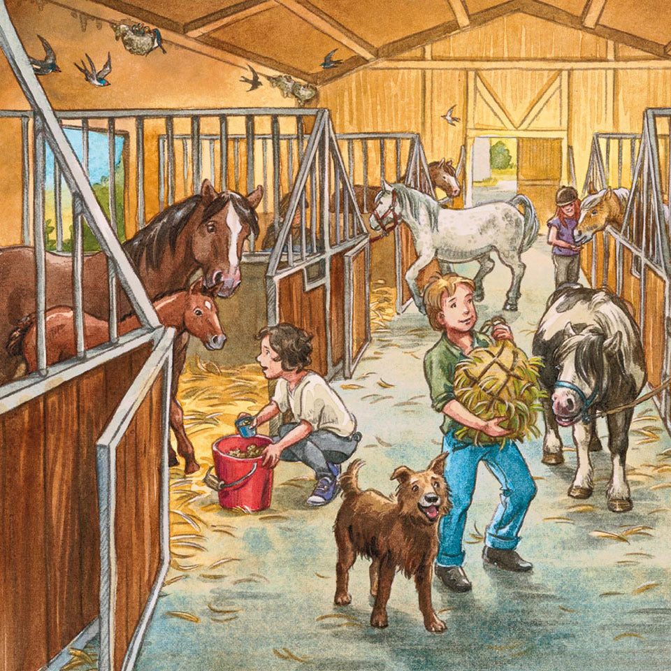 Ravensburger Puzzle 3 x 49pc - A Day with Horses