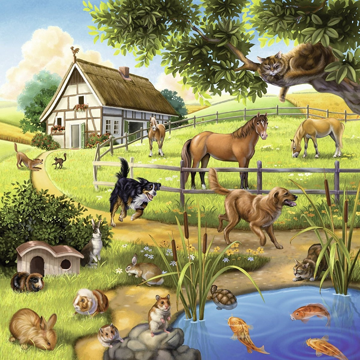 Ravensburger Puzzle 3 x 49pc - Forest Zoo and Pets