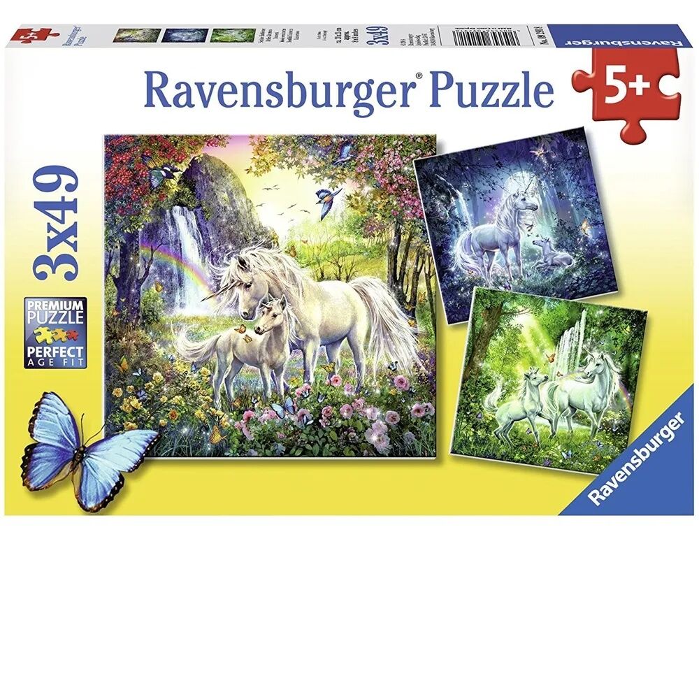 Ravensburger Puzzle 3 x 49pc - Beautiful Unicorns
