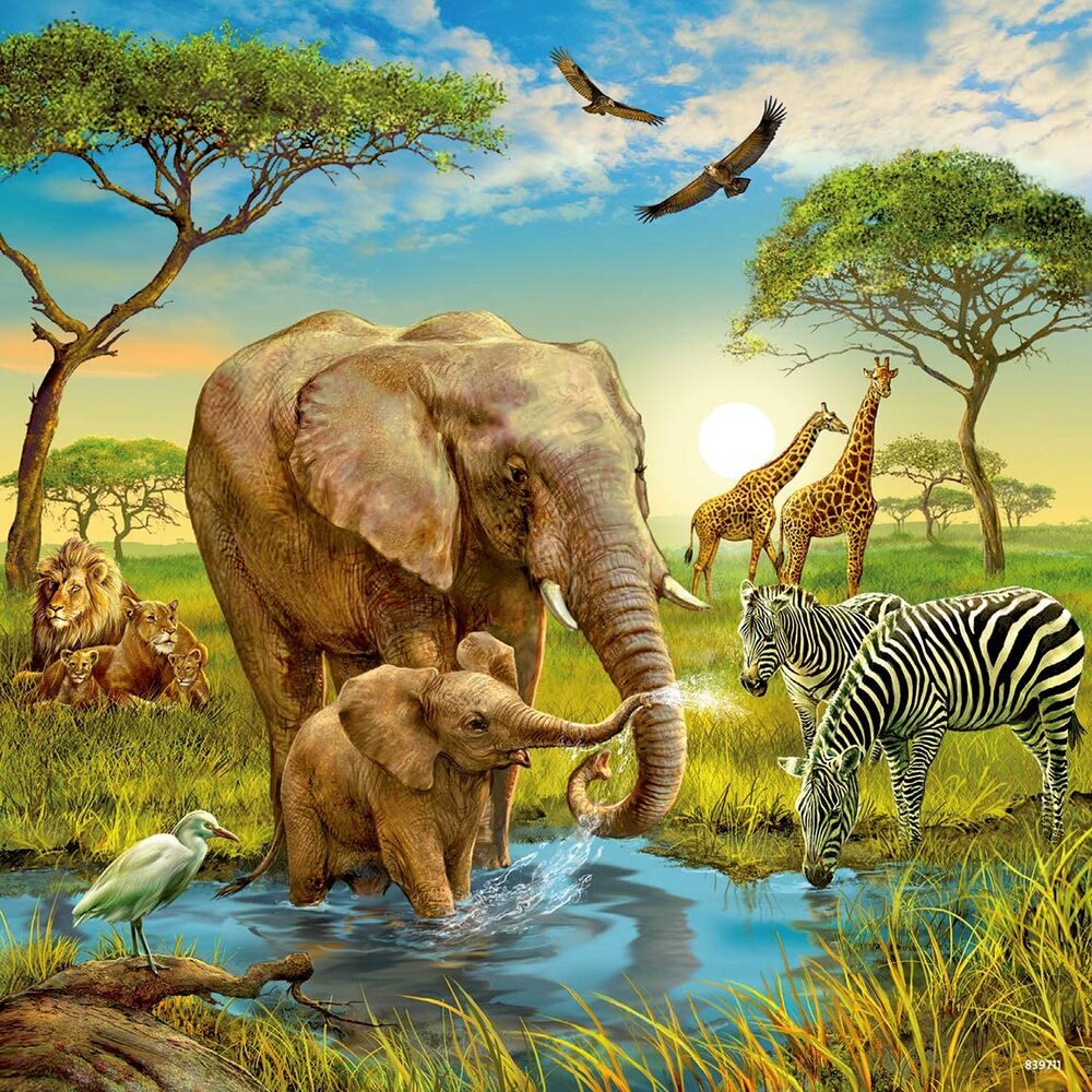 Ravensburger Puzzle 3 x 49pc - Animals Of The Earth