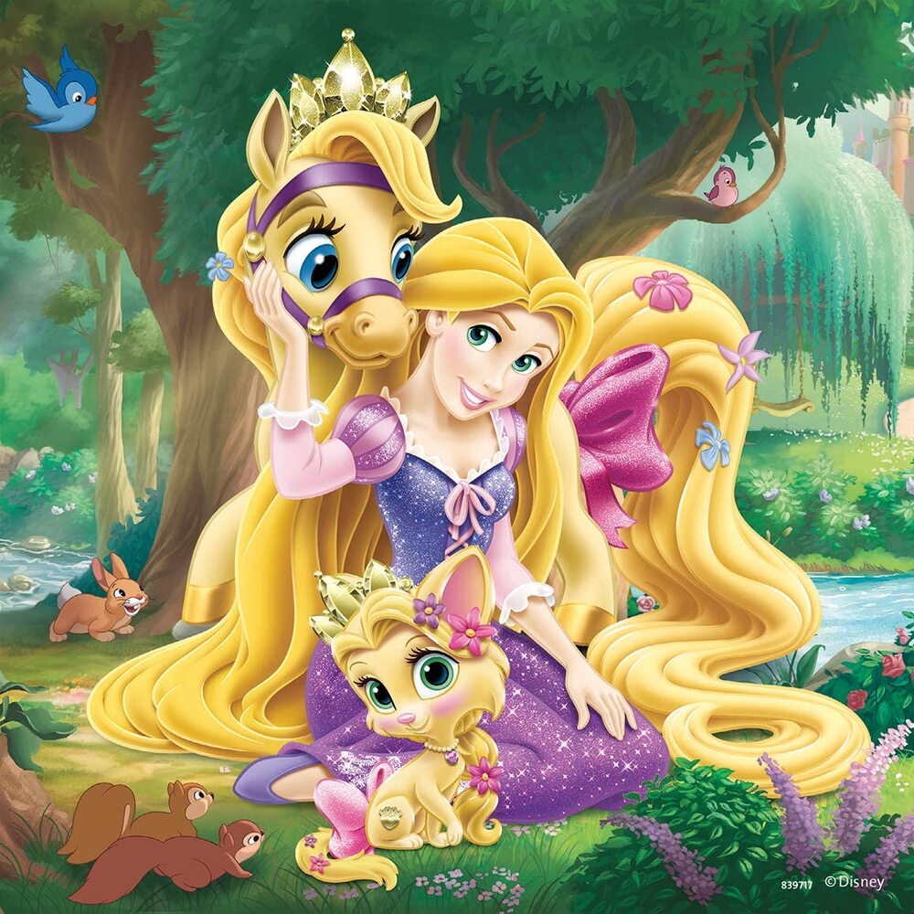 Ravensburger Puzzle 3 x 49pc - Disney Palace Pets - Belle, Cinderella, Rapunzel