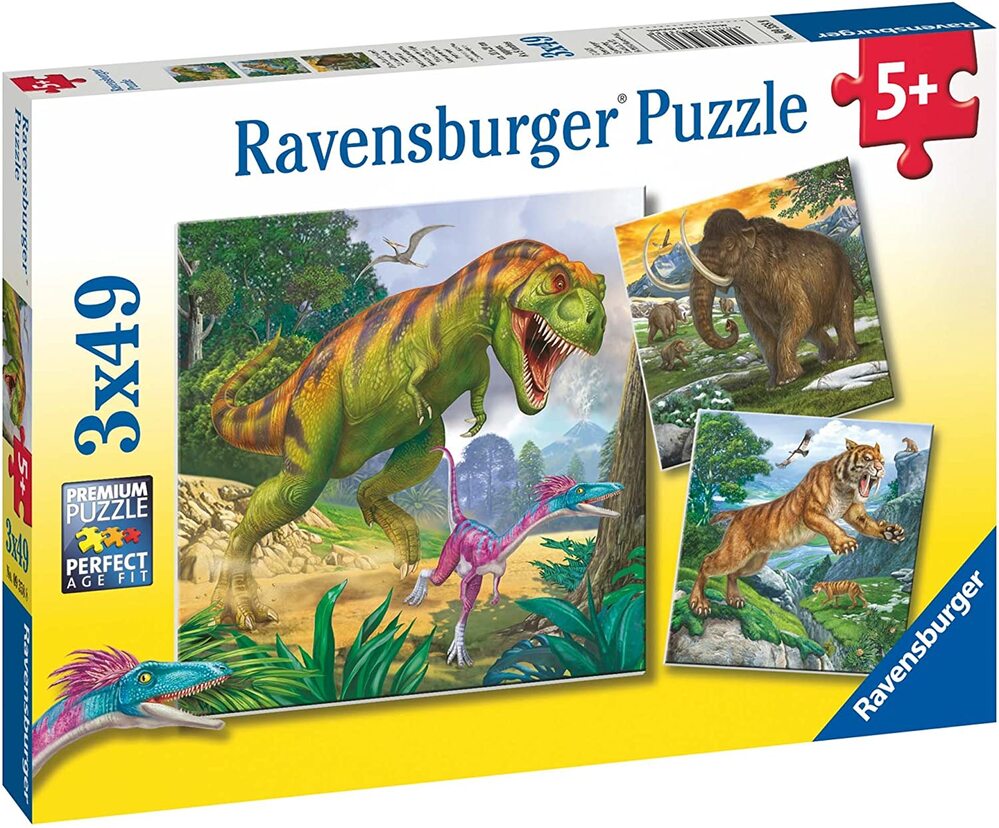 Ravensburger Puzzle 3 x 49pc - Primeval Ruler