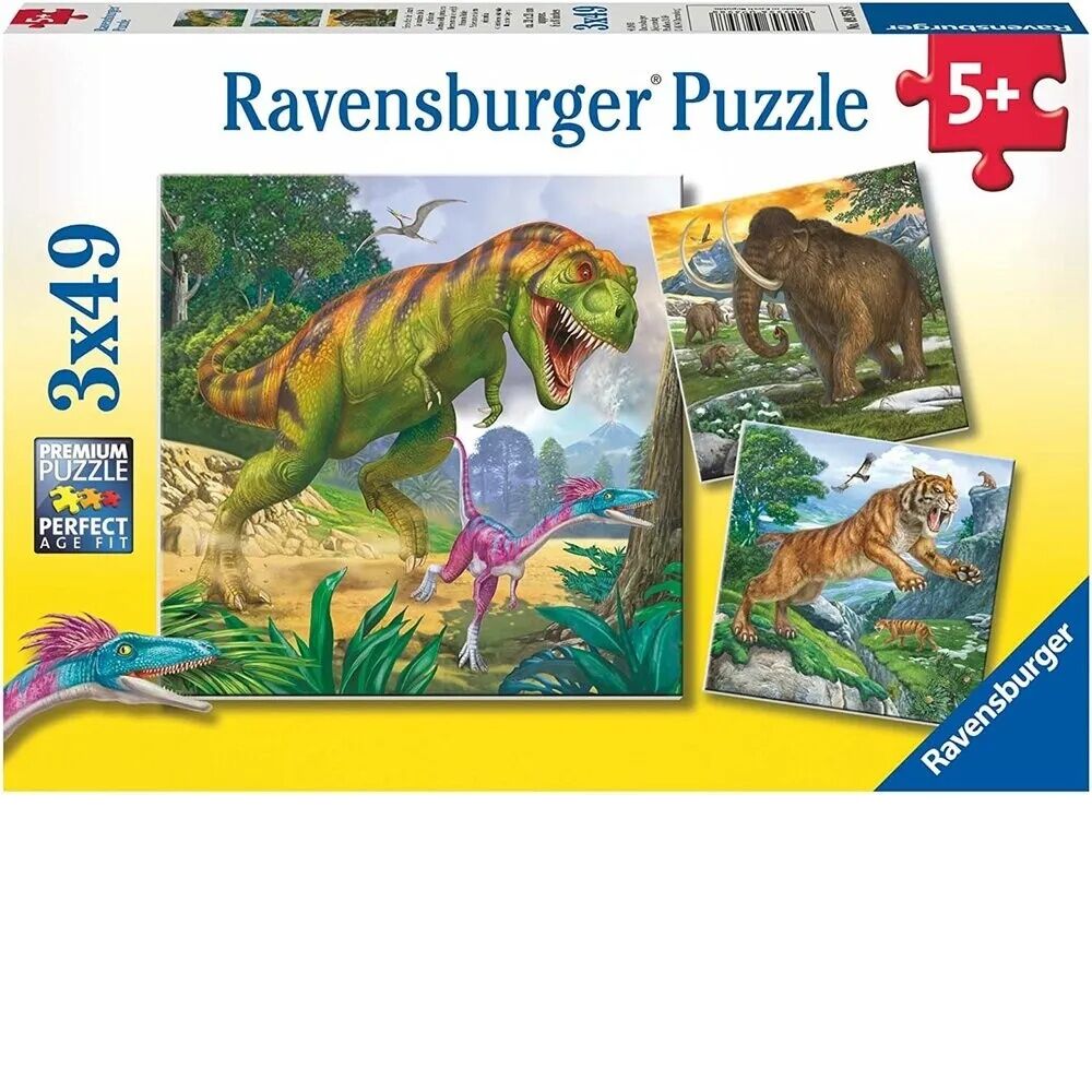 Ravensburger Puzzle 3 x 49pc - Primeval Ruler