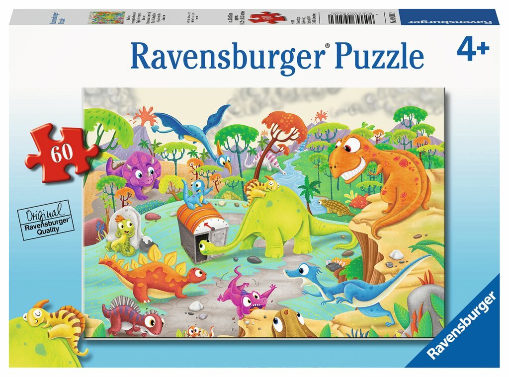 Ravensburger Puzzle 60pc - Time Travelling Dinos