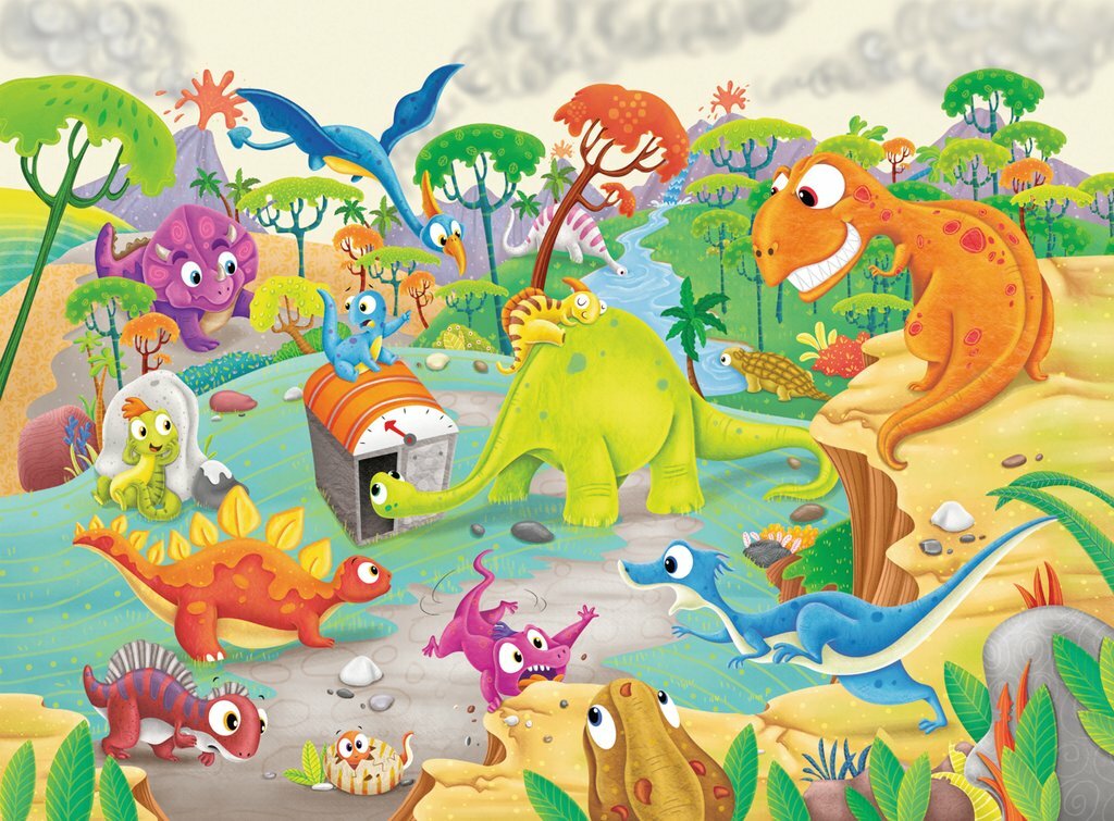 Ravensburger Puzzle 60pc - Time Travelling Dinos