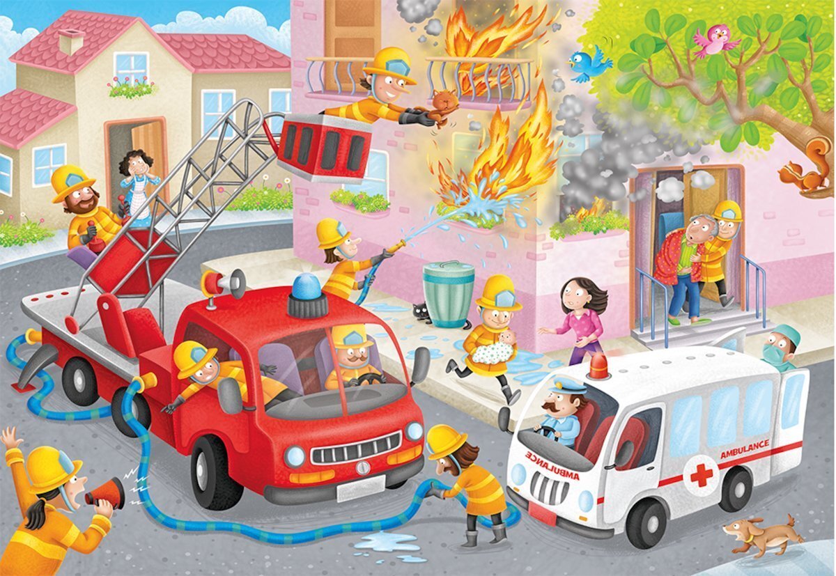 Ravensburger Puzzle 60pc - Firefighter Rescue