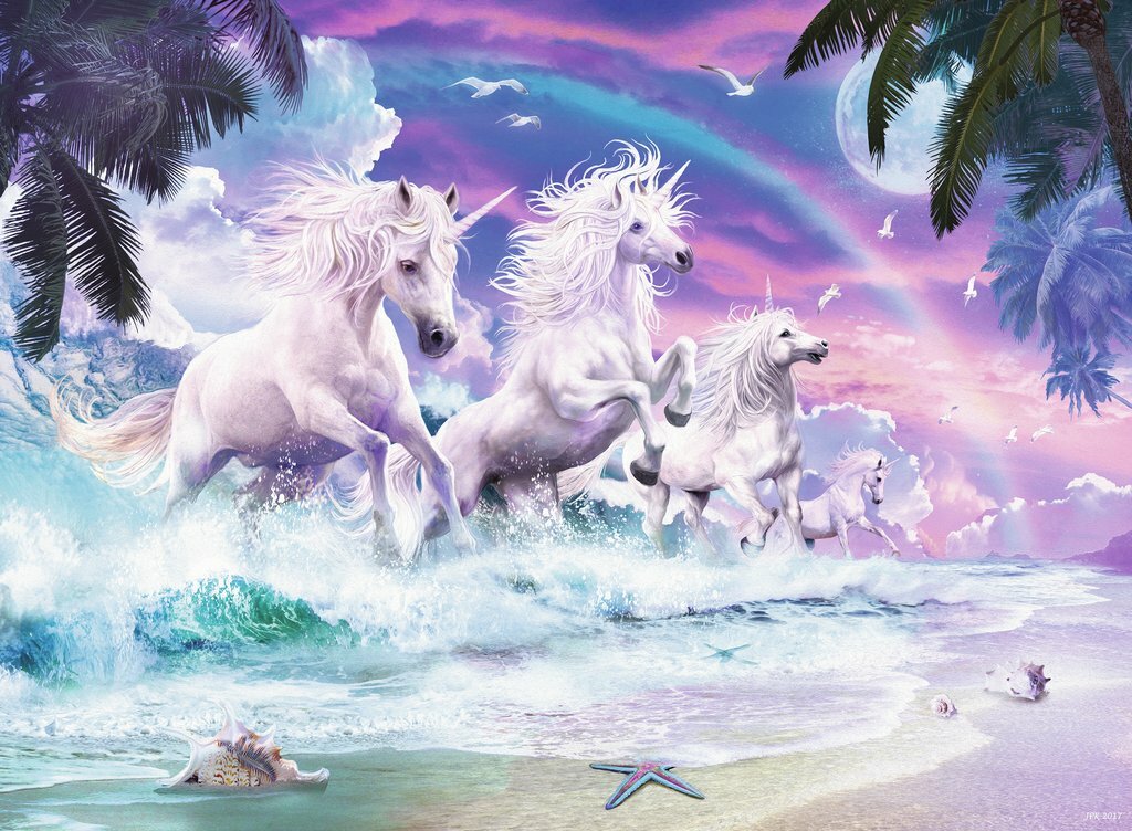 Ravensburger Puzzle 150pc XXL - Unicorns On The Beach