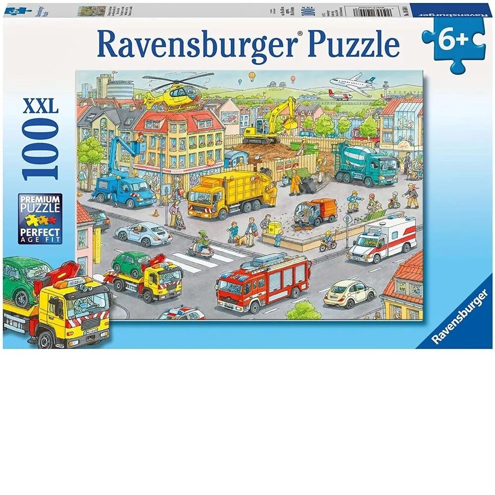 Ravensburger Puzzle 100pc XXL - Vehicles in the City