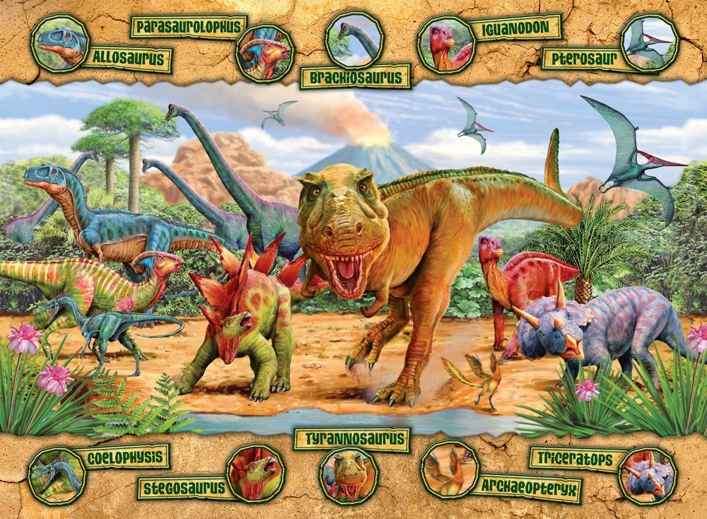 Ravensburger Puzzle 100pc XXL - Dinosaurs
