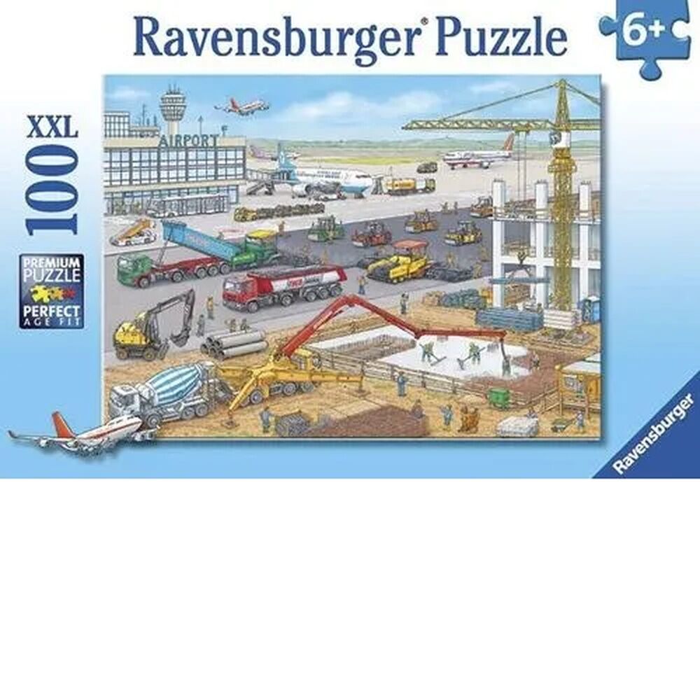 Ravensburger Puzzle 100pc XXL - Airport Construction Site