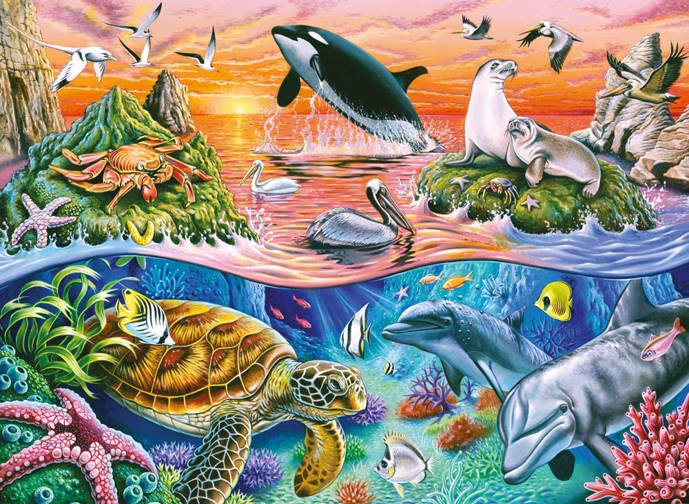 Ravensburger Puzzle 100pc XXL - Beautiful Ocean