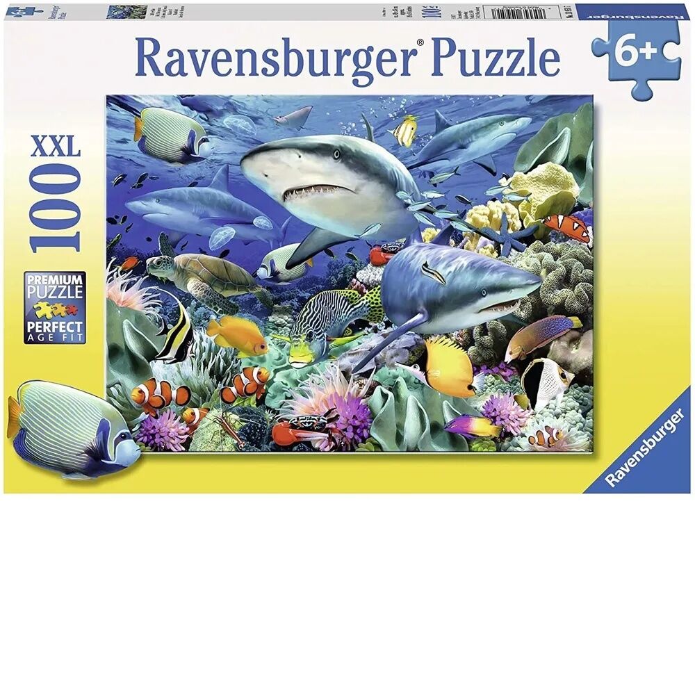 Ravensburger Puzzle 100pc XXL - Reef of the Sharks