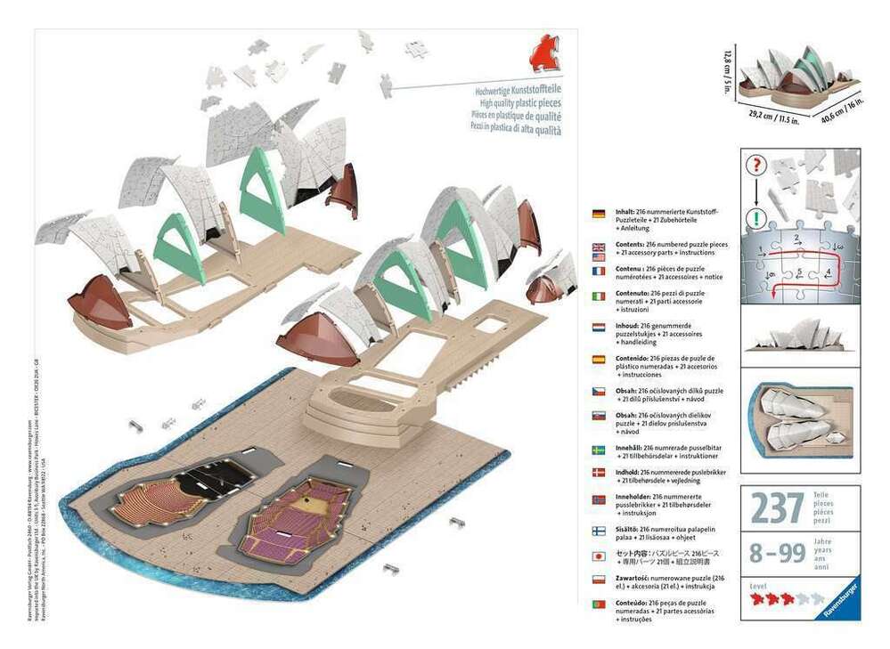 Ravensburger 3D Puzzle 237pc - Sydney Opera House