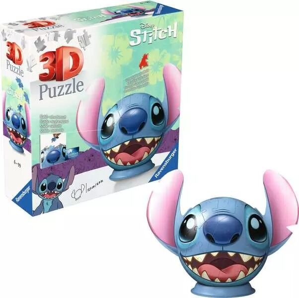 Ravensburger 3D Puzzle 72pc - Disney Stitch with Ears