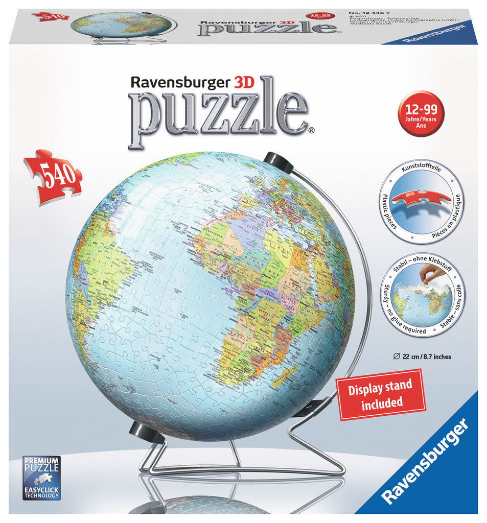 Ravensburger 3D Puzzle 540pc - World Globe