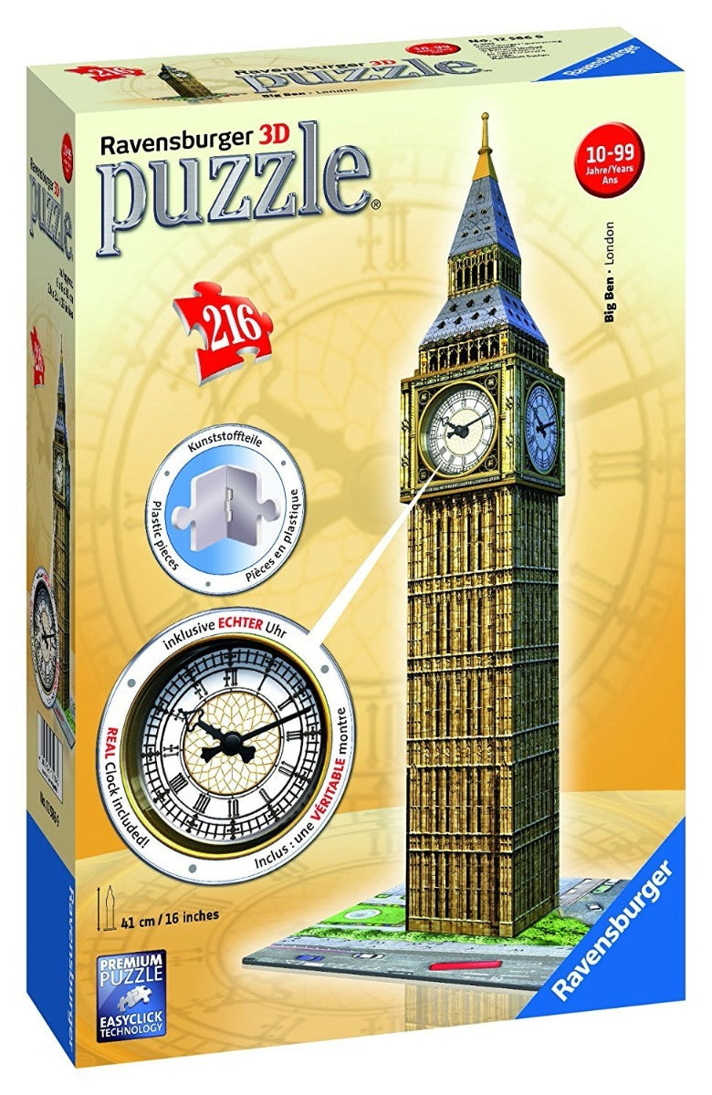 Ravensburger 3D Puzzle 216pc - Big Ben with Clock