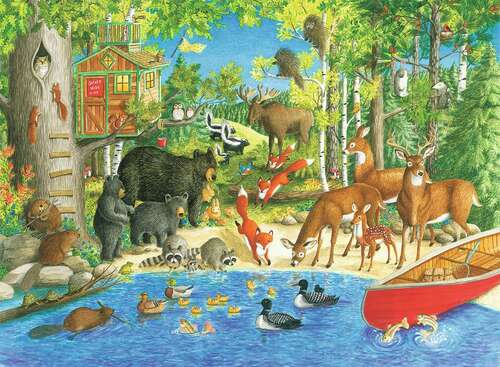 Ravensburger Puzzle 200pc XXL - Woodland Friends