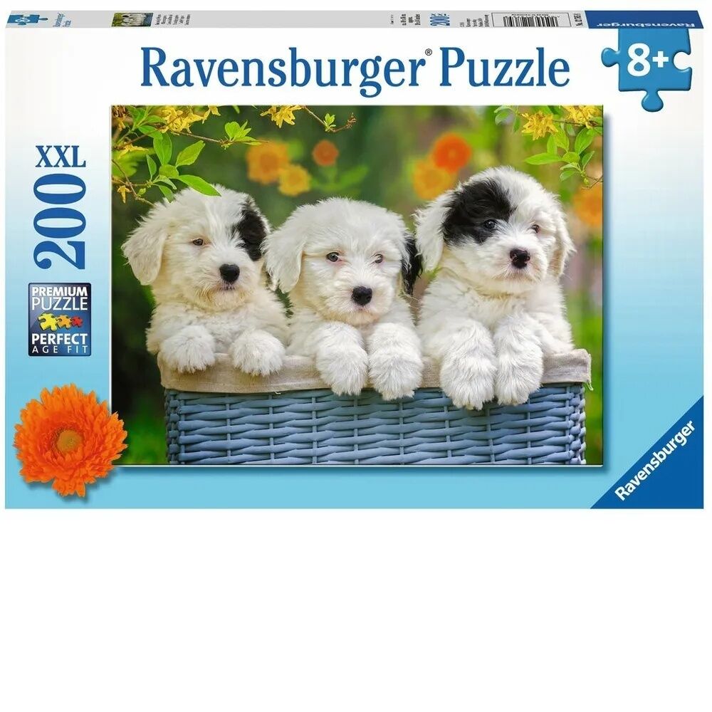 Ravensburger Puzzle 200pc XXL - Cuddly Puppies
