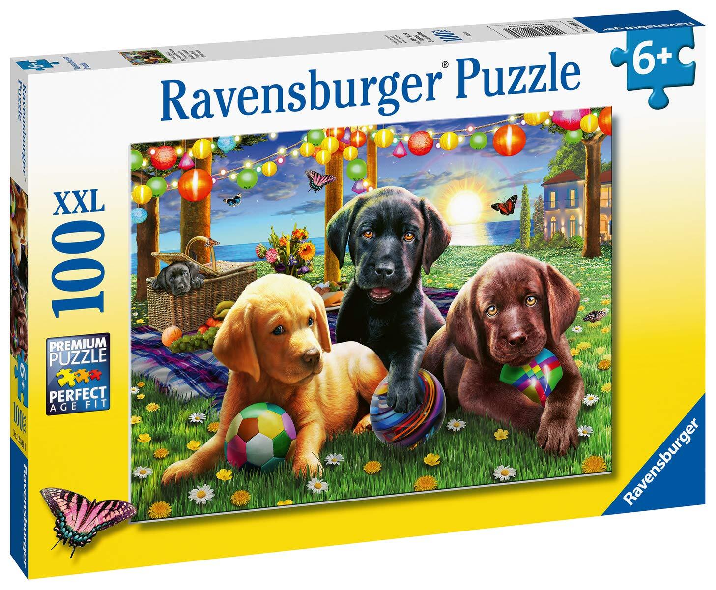Ravensburger Puzzle 100pc XXL - Puppy Picnic