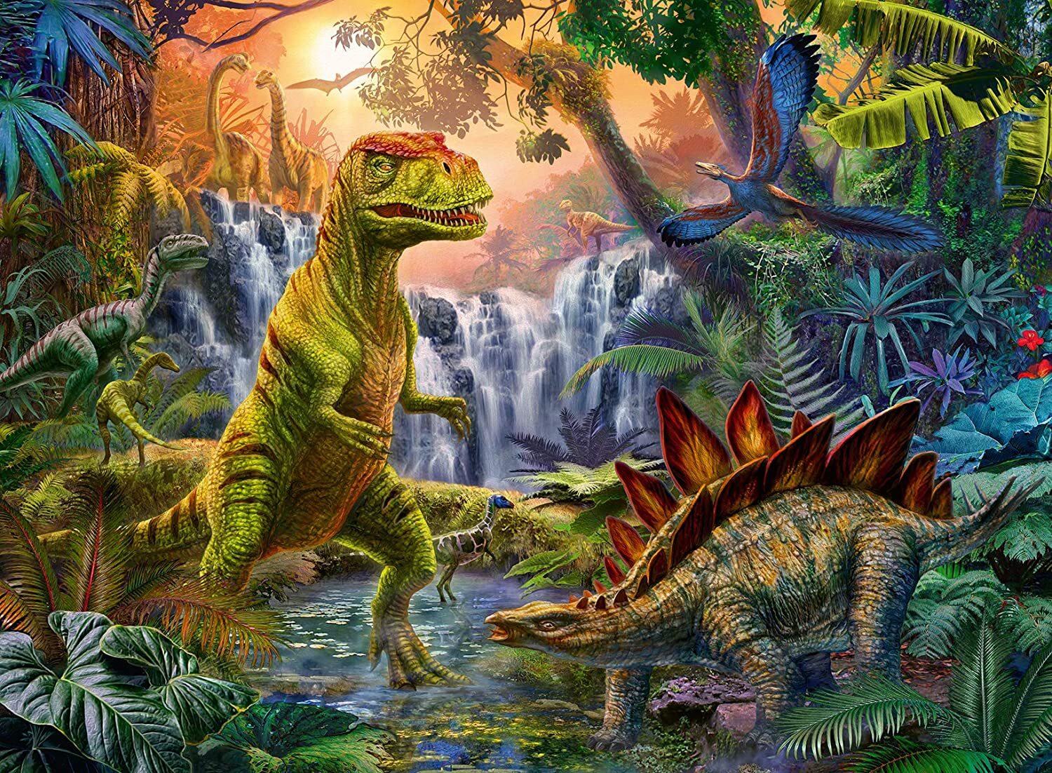 Ravensburger Puzzle 100pc XXL - Dinosaur Oasis