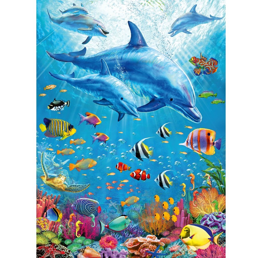 Ravensburger Puzzle 100pc XXL - Pod of Dolphins