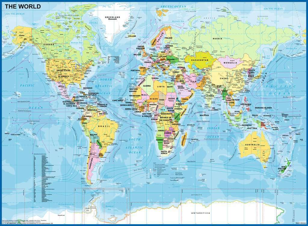 Ravensburger Puzzle 200pc XXL - Map of the World