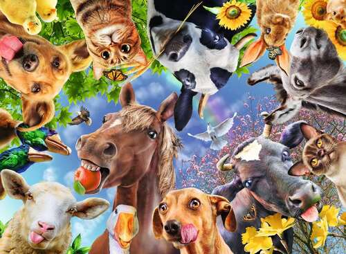 Ravensburger Puzzle 200pc XXL - Funny Farmyard Friends