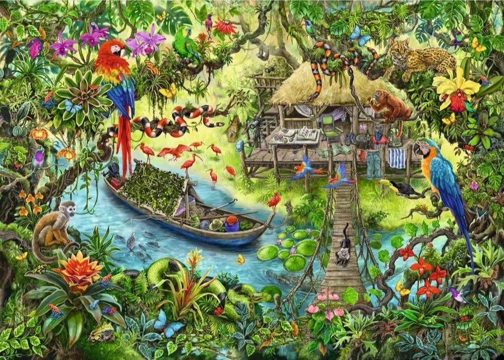 Ravensburger Puzzle 368pc - Escape Jungle Journey