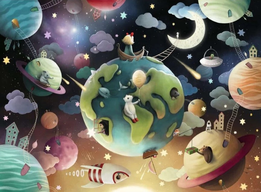 Ravensburger Puzzle 100pc XXL - Planet Playground