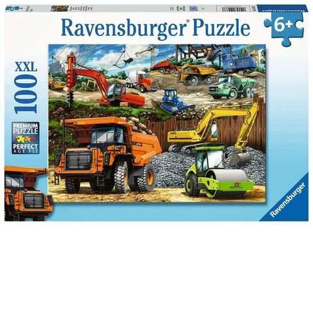Ravensburger Puzzle 100pc XXL - Construction Vehicles