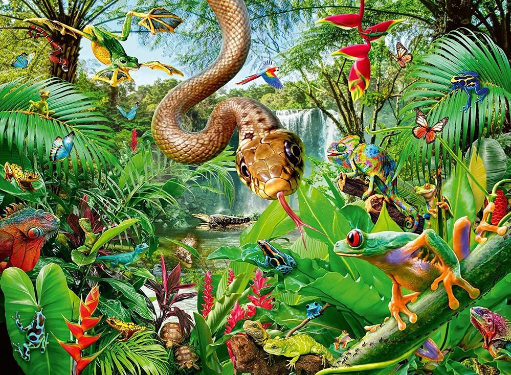 Ravensburger Puzzle 300pc XXL - Reptile Resort