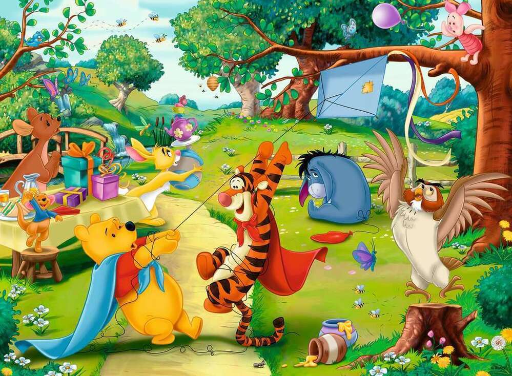 Ravensburger Puzzle 100pc XXL - Disney Winnie the Pooh - Pooh to The Rescue