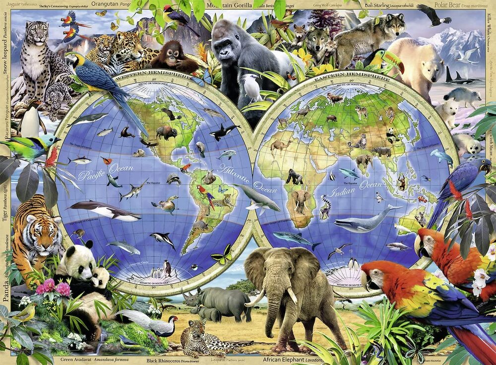 Ravensburger Puzzle 300pc XXL - World of Wildlife