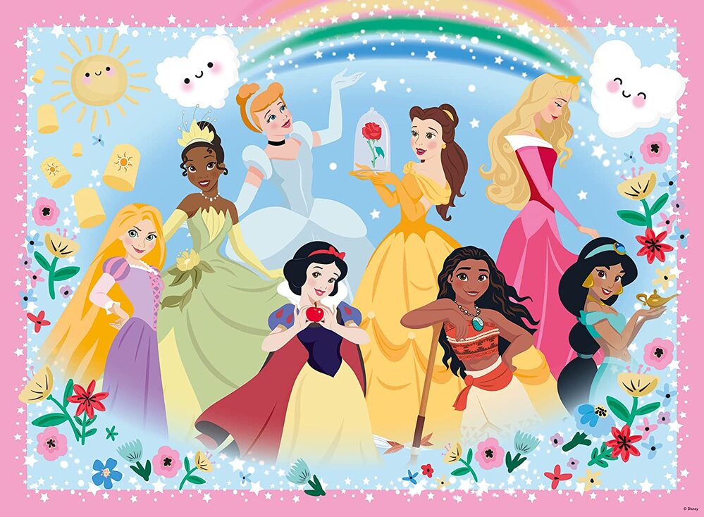Ravensburger Puzzle 100pc XXL - Disney Strong, Beautiful And Brave Glitter