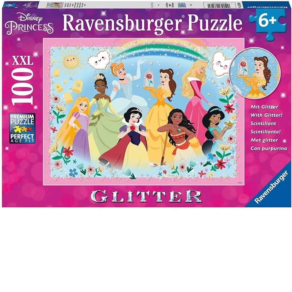 Ravensburger Puzzle 100pc XXL - Disney Strong, Beautiful And Brave Glitter