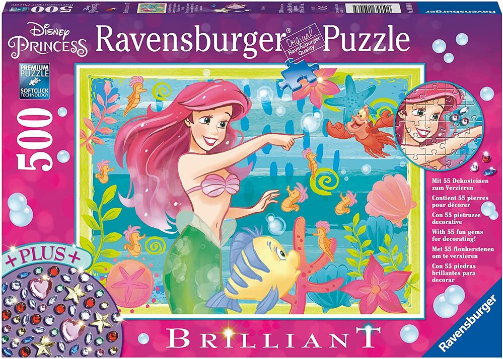 Ravensburger Puzzle 500pc - Ariel's Underwater Paradise