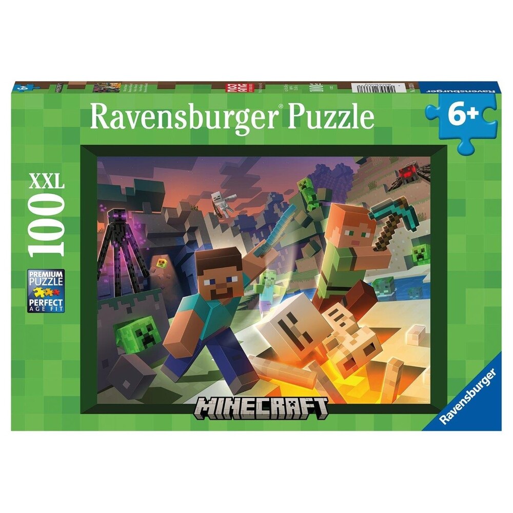 Ravensburger Puzzle 100pc XXL - Minecraft Monster