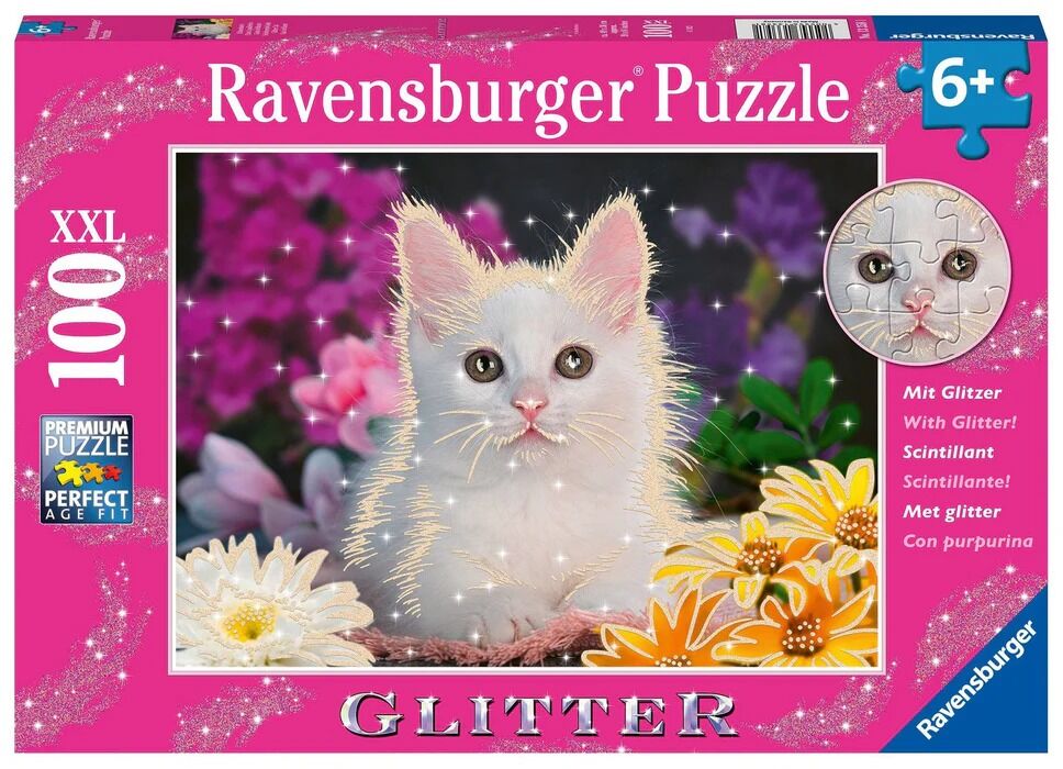 Ravensburger Puzzle 100pc XXL - Glitter Cat