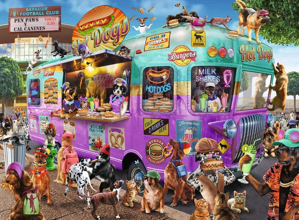 Ravensburger Puzzle 300pc XXL - Hot Diggity Dogs