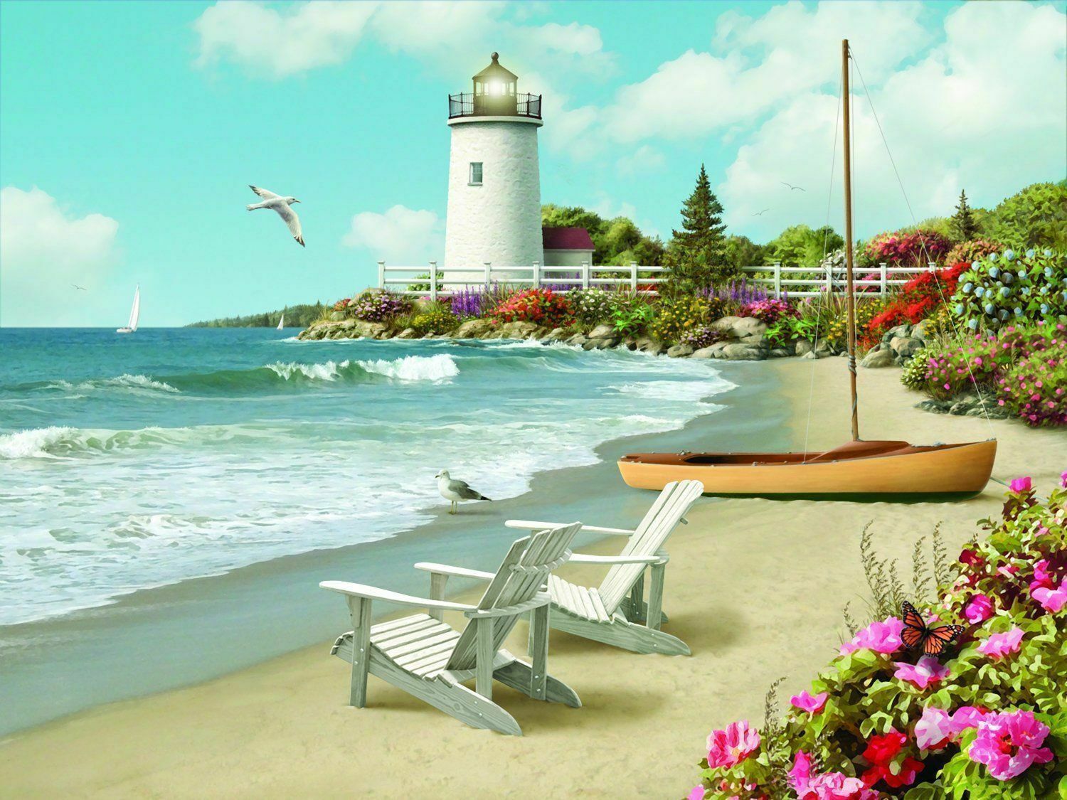 Ravensburger Puzzle 300pc Large Format - Sunlit Shores