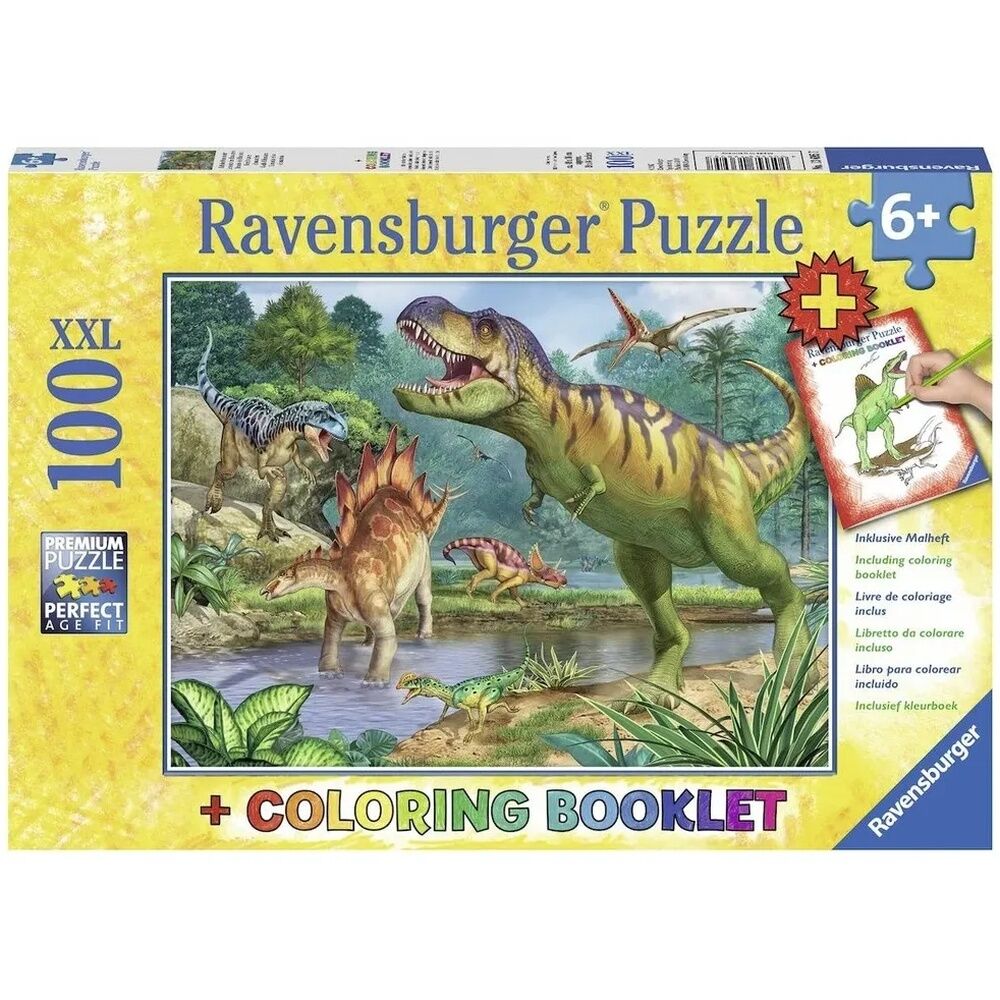 Ravensburger Puzzle 100pc XXL - World of Dinosaurs