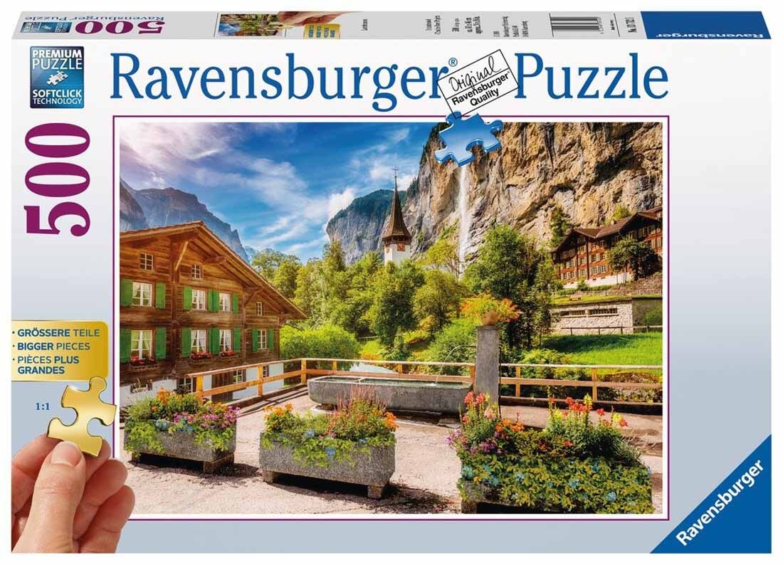 Ravensburger Puzzle 500pc - Lauterbrunnen Switzerland