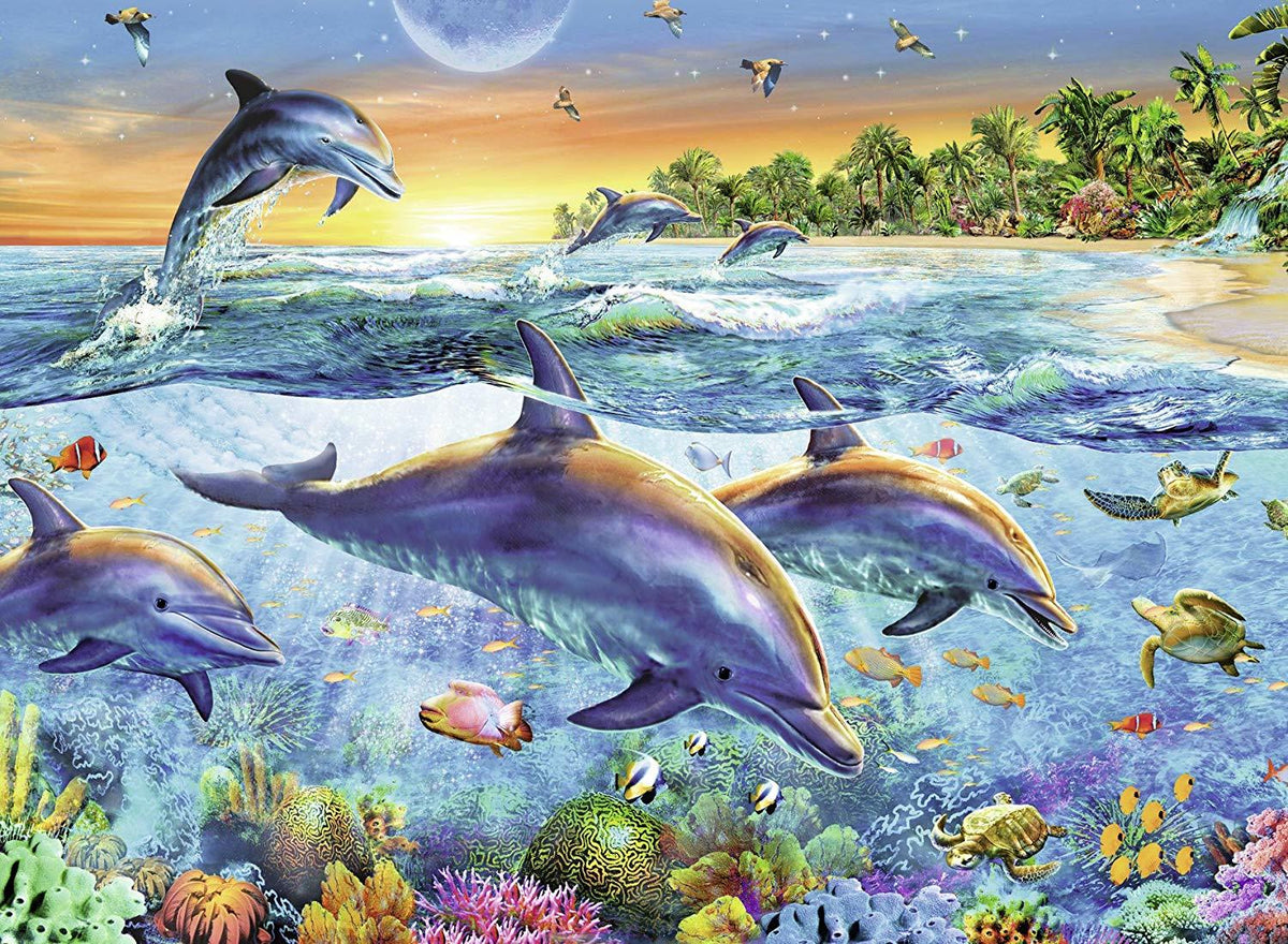 Ravensburger Puzzle 500pc - Dolphin Cove