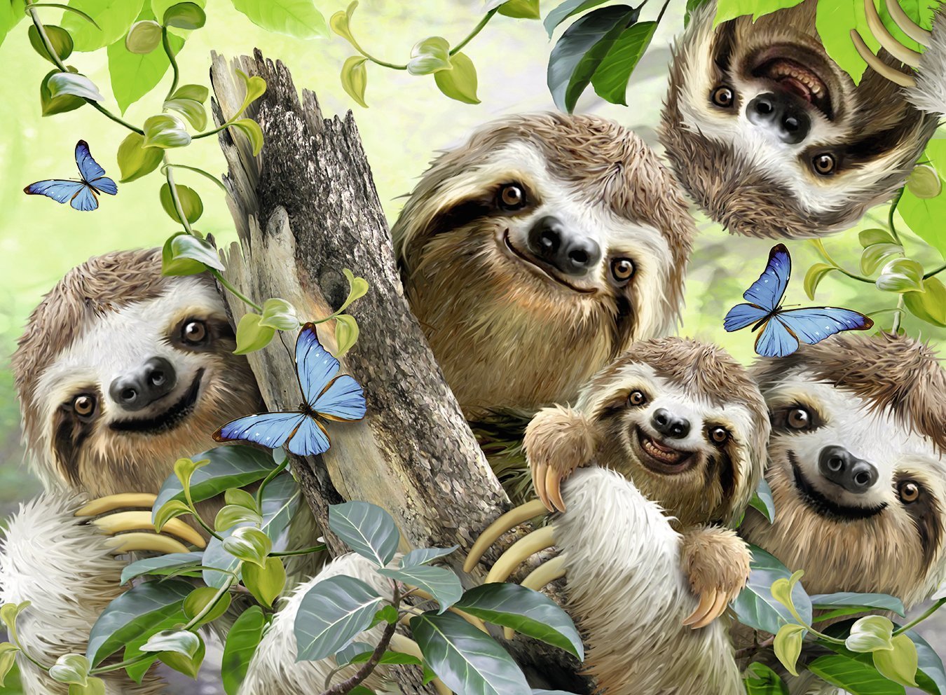 Ravensburger Puzzle 500pc - Sloth Selfie