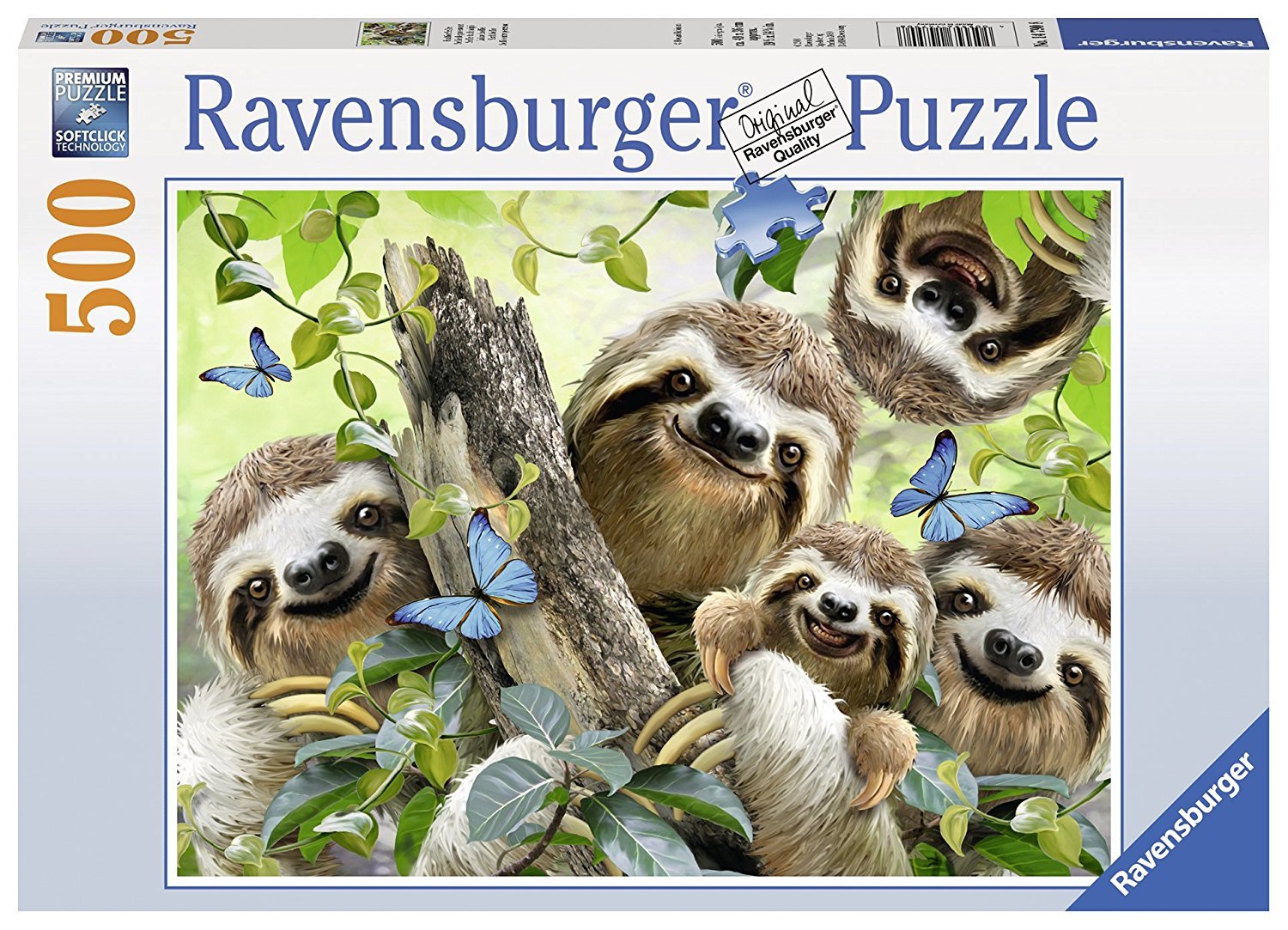 Ravensburger Puzzle 500pc - Sloth Selfie