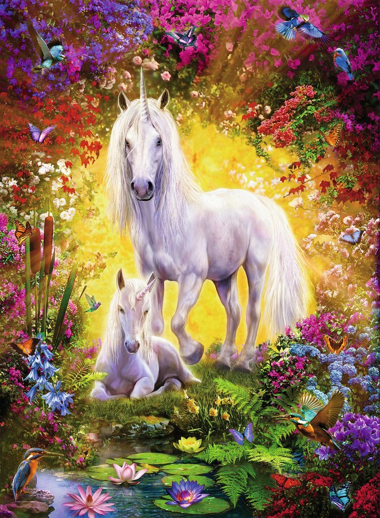 Ravensburger Puzzle 500pc - Unicorn And Foal
