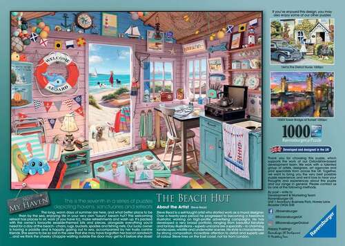 Ravensburger Puzzle 1000pc - My Haven No 7 The Beach Hut